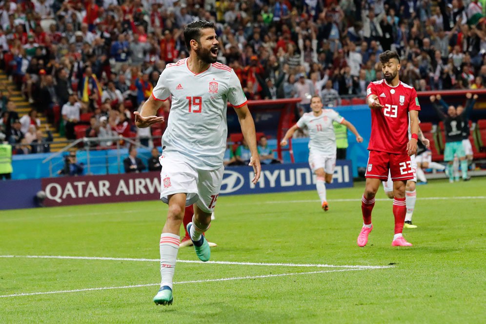 Spanyol Menang, Diego Costa Tuduh Iran Buang-buang Waktu