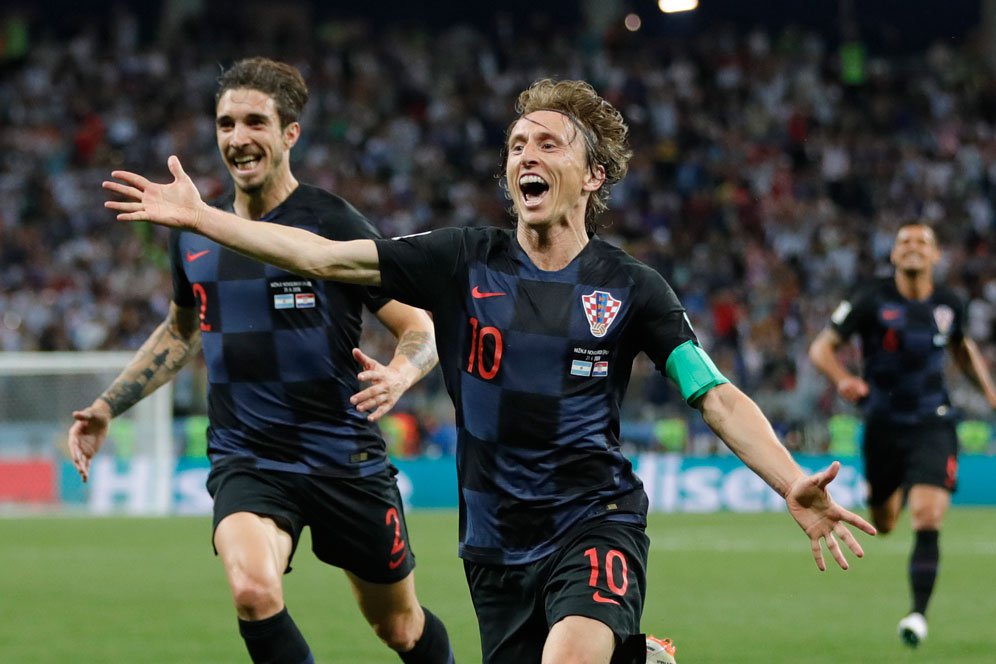 Kroasia vs Inggris, Panggung Luka Modric