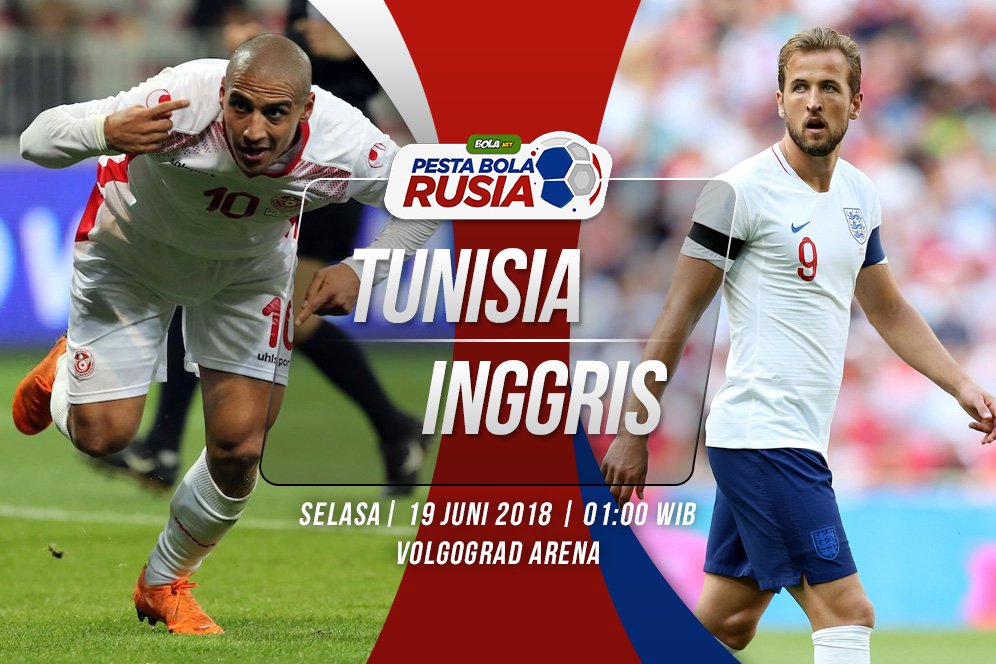 Prediksi Tunisia vs Inggris 19 Juni 2018