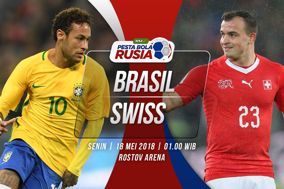 Prediksi Brasil vs Swiss 18 Juni 2018