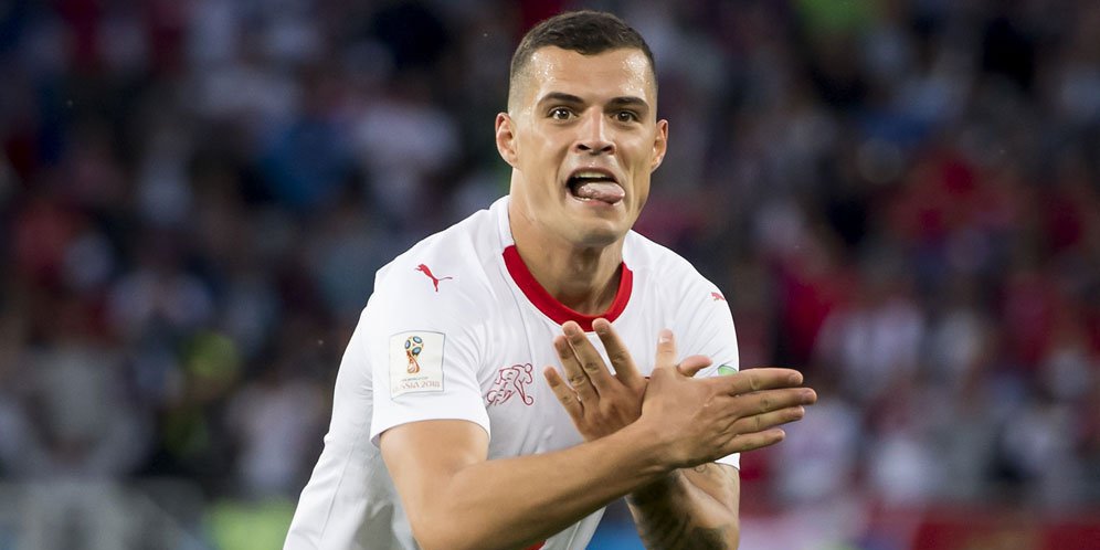Usai Main Bersama Timnas Swiss, Xhaka Sindir Fans Arsenal?