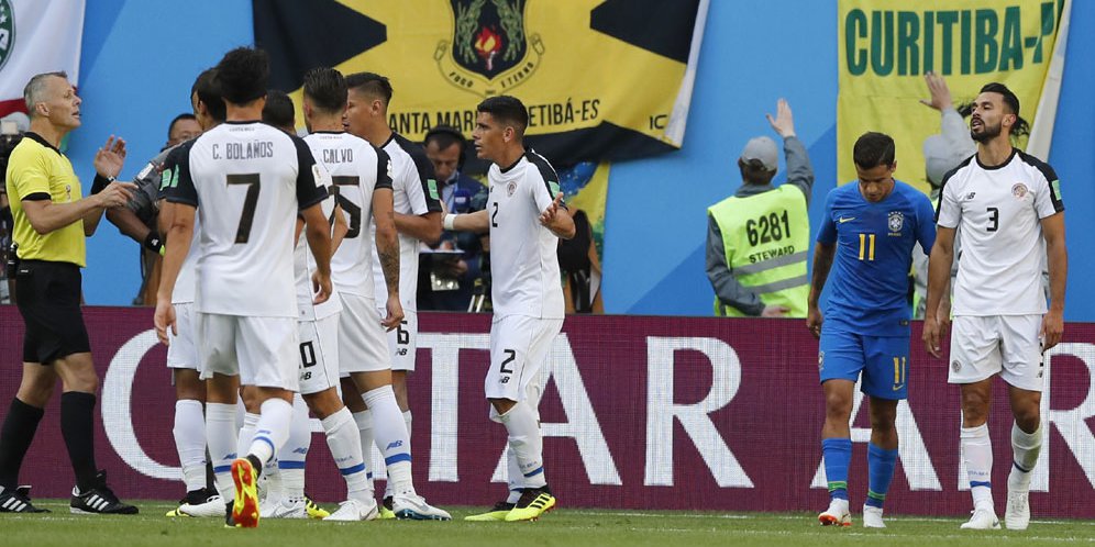 Lawan Brasil, Kosta Rika Hanya Bisa Bertahan