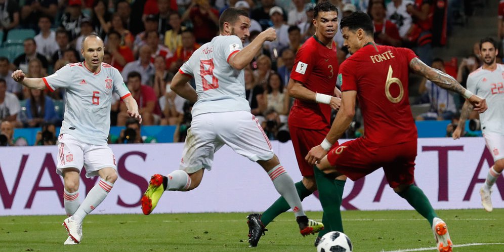 Hasil Pertandingan Portugal vs Spanyol: Skor 3-3