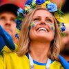 FOTO FANS: Swedia vs Inggris