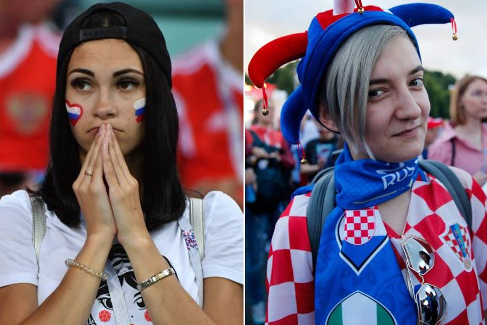 FOTO FANS: Rusia vs Kroasia