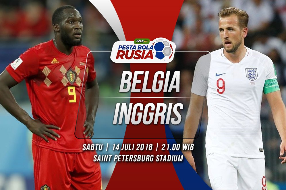 Prediksi Belgia vs Inggris 14 Juli 2018