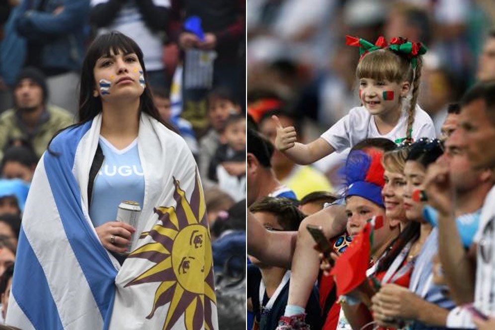 FOTO FANS: Uruguay vs Portugal
