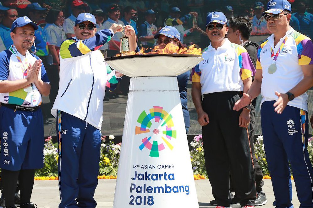 Dapat Sambutan Meriah, Torch Relay Asian Games 2018 Tiba di Lombok