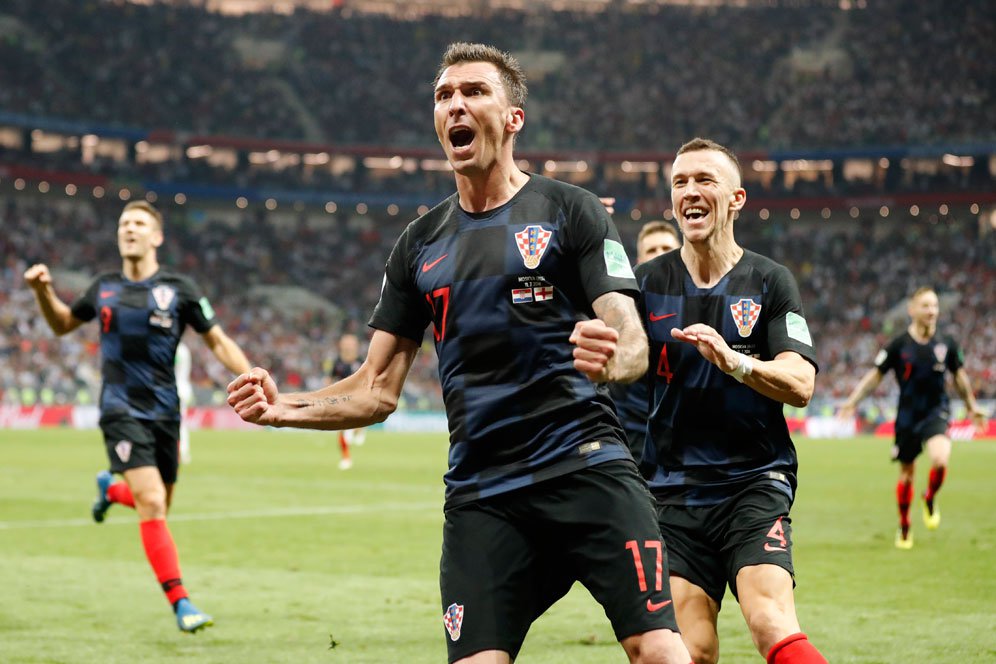 Semifinal Piala Dunia 2018: Gol Mario Mandzukic Saat Extra Time Bikin Timnas Inggris Tersungkur