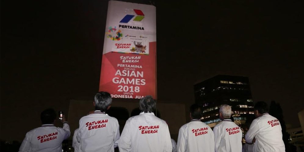 Jelang Asian Games 2018, Gedung Pertamina Sajikan Video Raksasa