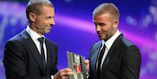 Diganjar UEFA President's Award, David Beckham Merasa Terhormat Diganjar UEFA President's Award, David Beckham Merasa Terhormat