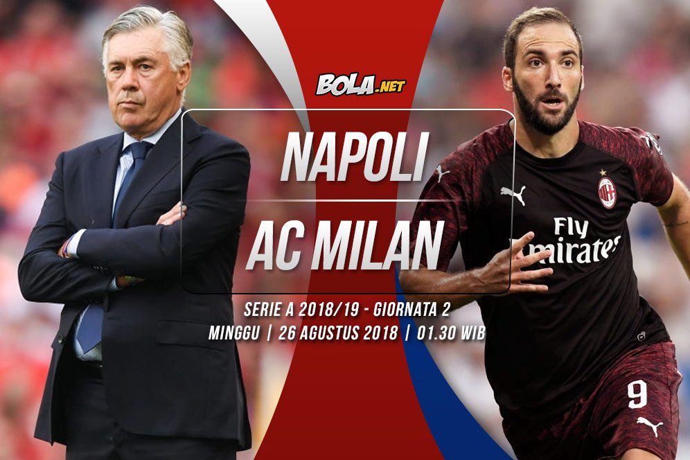 Prediksi Napoli vs AC Milan 26 Agustus 2018