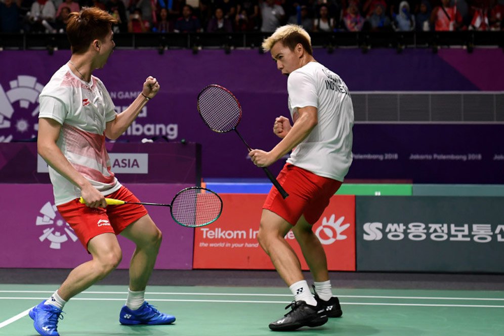 Kalahkan Malaysia, Kevin/Marcus ke Semifinal Bulutangkis Asian Games 2018