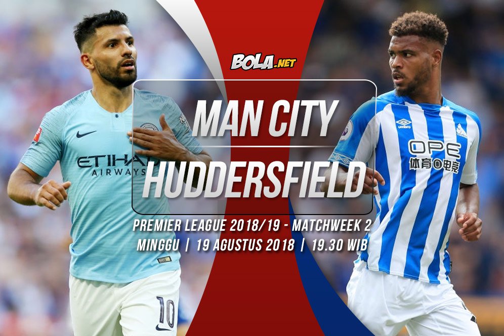 Prediksi Manchester City vs Huddersfield Town 19 Agustus 2018