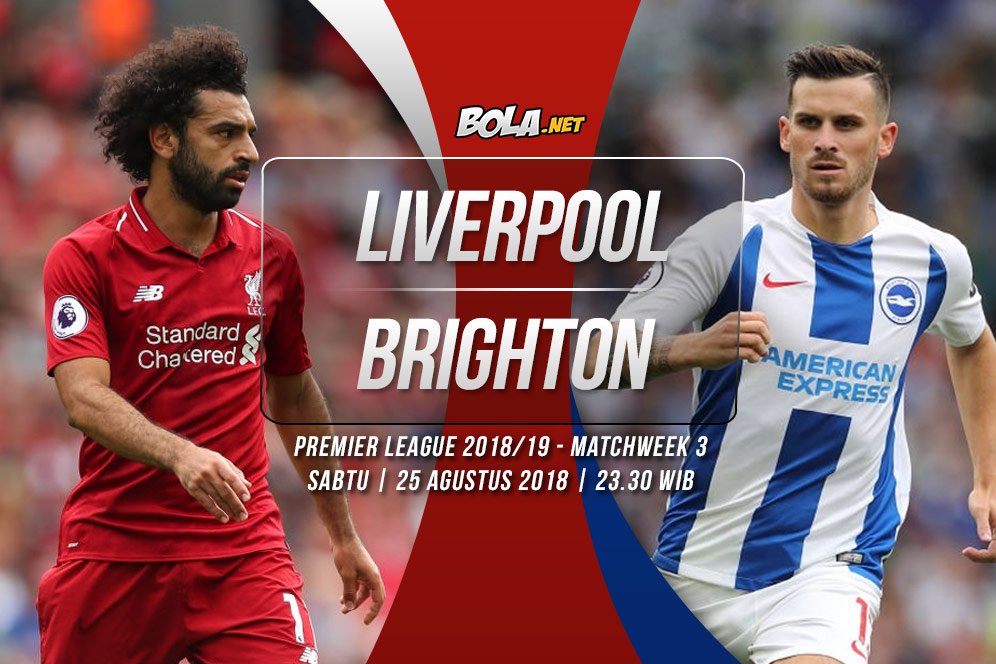 Data dan Fakta Premier League: Liverpool vs Brighton