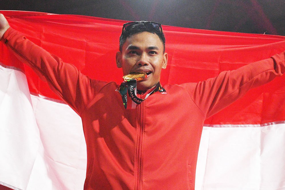 Usai Rebut Emas di Asian Games 2018, Eko Yuli Tunggu Lahirnya Anak Kedua