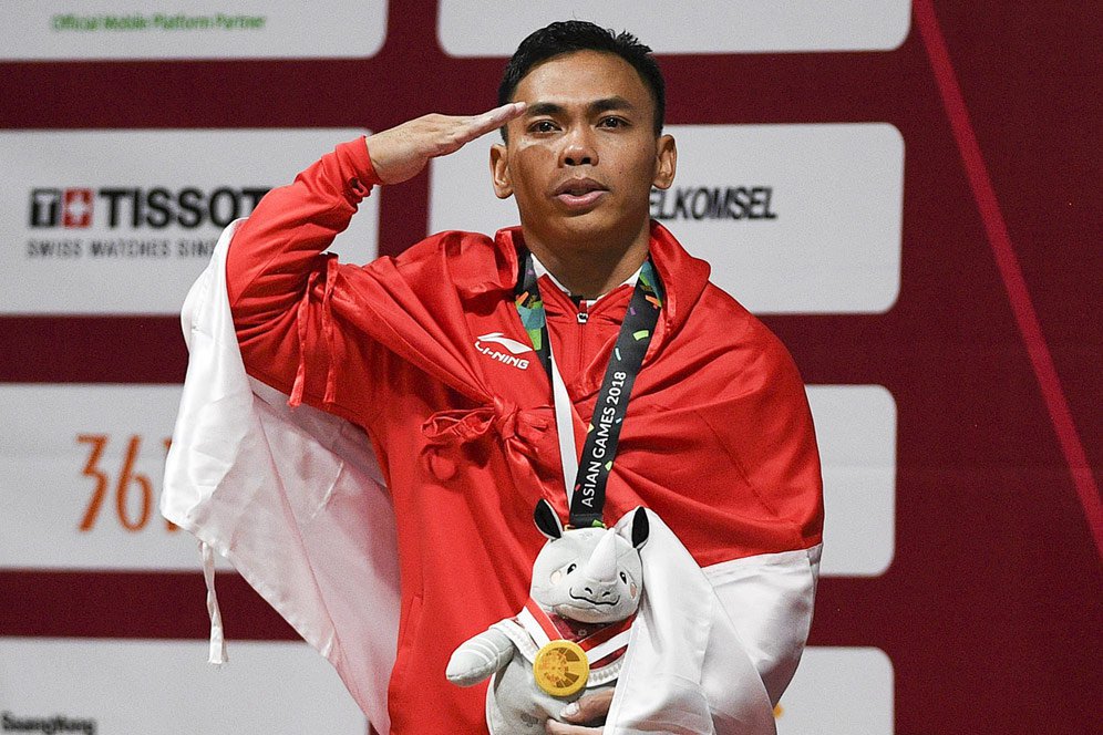 Sabet Emas di Asian Games 2018, Eko Yuli Ingin Angkat Besi Sepopuler Sepak Bola