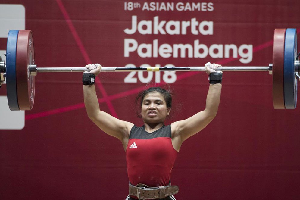 Sri Wahyuni Rebut Perak di Angkat Besi 48 kg Asian Games 2018