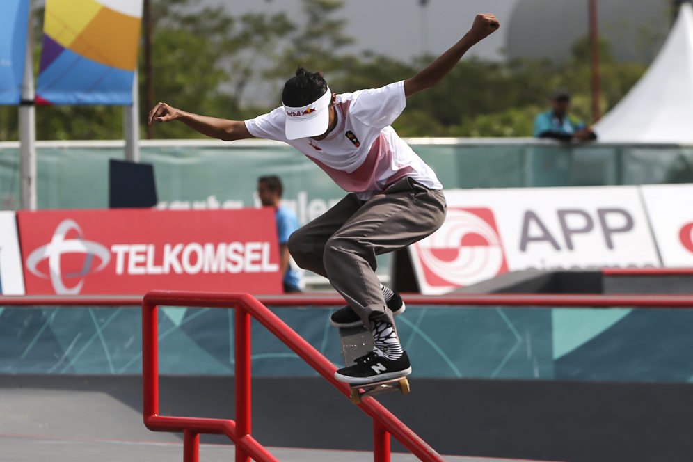 Sanggoe Darma Sabet Perak di Skateboard Asian Games 2018