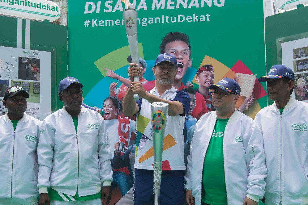 Status Boleh Veteran, 4 Atlet Legendaris Ini Tetap Bugar Ikuti Kirab Asian Games 2018