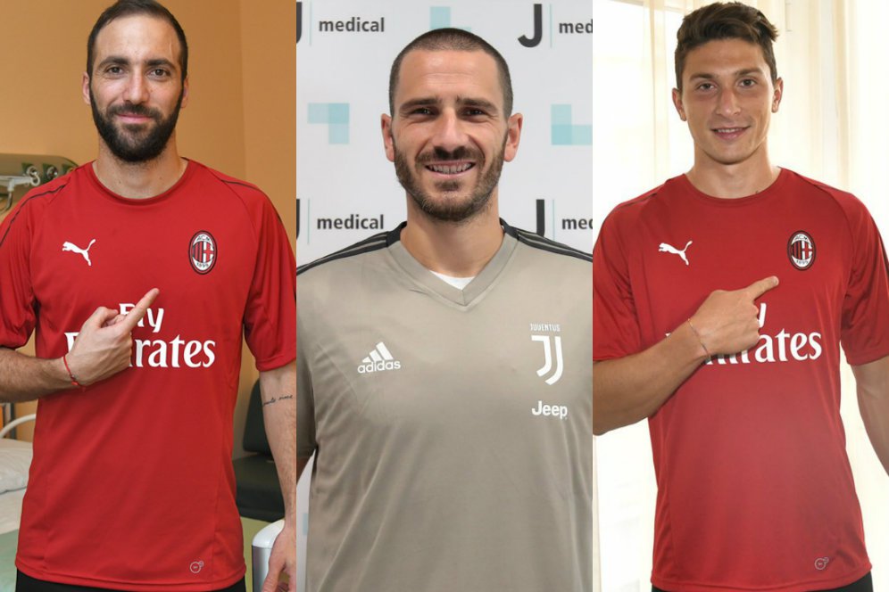 Bonucci Resmi Kembali ke Juventus, Higuain dan Caldara ke Milan