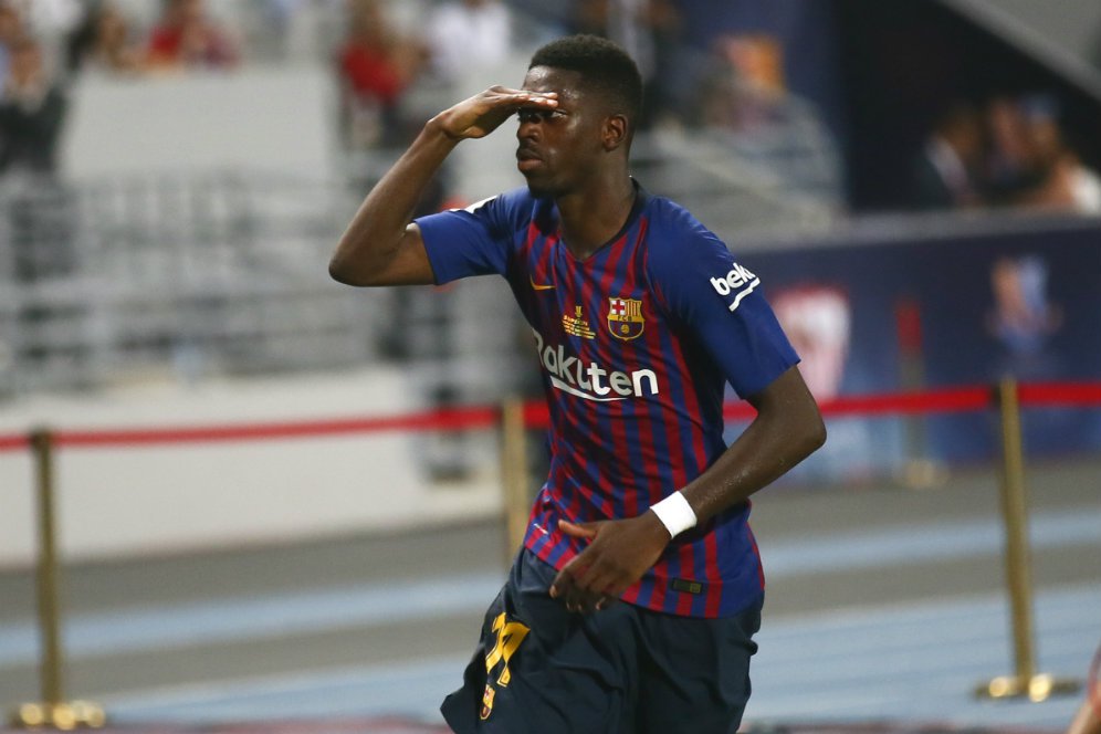 Begitu Cepatnya Dembele, Suarez dan Messi Tak Bisa Mengejarnya