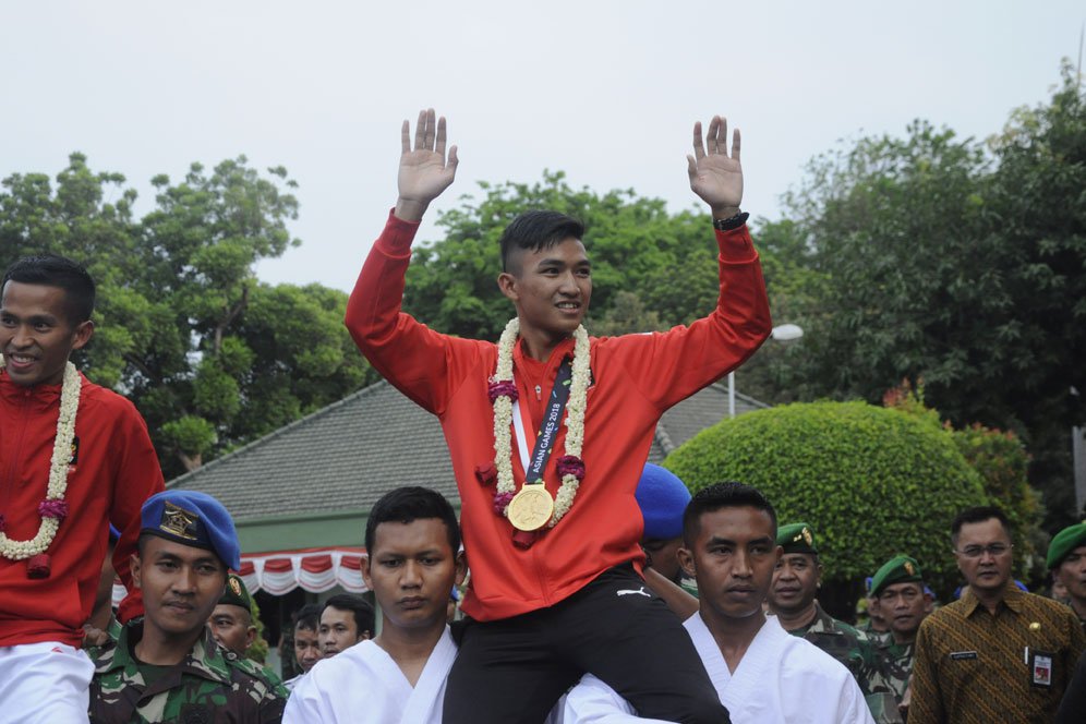 Raih Medali Emas Asian Games 2018, Serda Rifki Disambut Bak Pahlawan Raih Medali Emas Asian Games 2018, Serda Rifki Disambut Bak Pahlawan