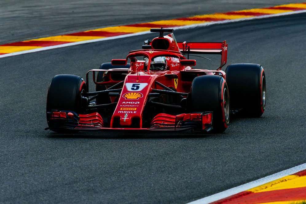 Hasil Balap Formula 1 GP Belgia 2018: Vettel Rebut Kemenangan