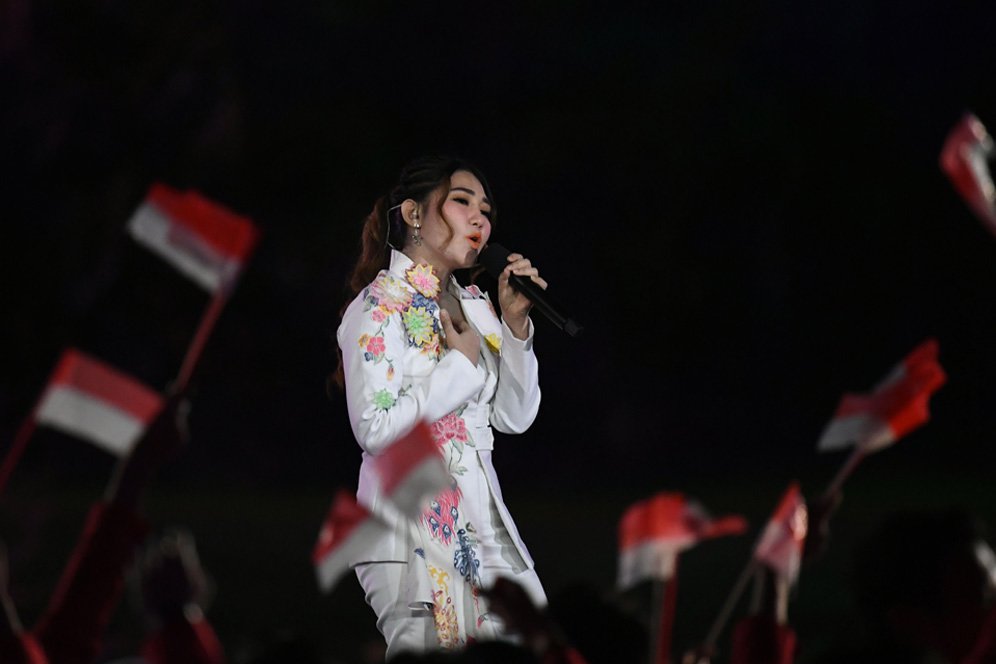 Via Vallen Bikin Presiden Jokowi Bergoyang di Opening Ceremony Asian Games 2018