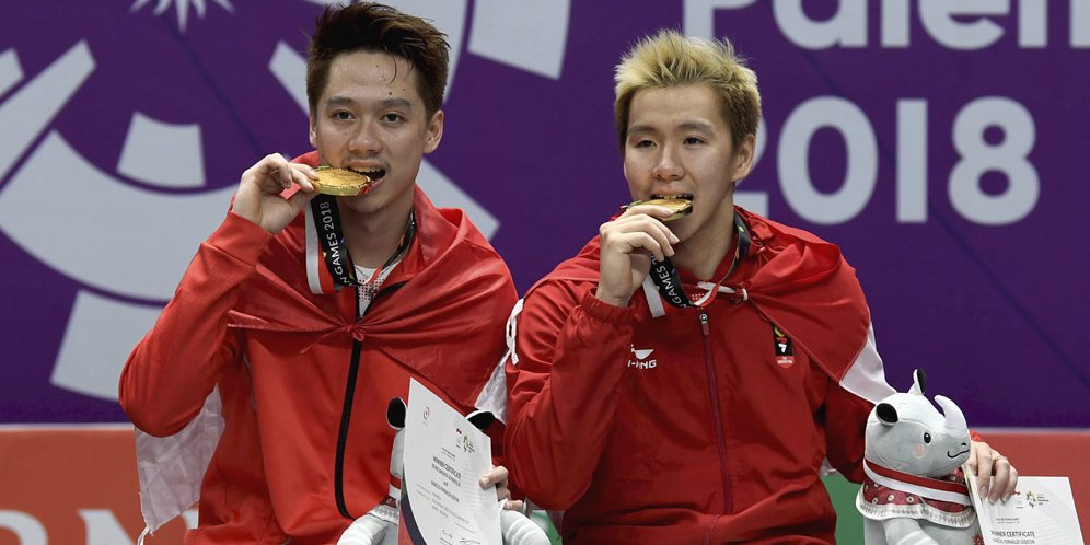Ganda Putra Bulutangkis Gores Sejarah di Asian Games 2018, Tunggal Putra Bikin Kaget