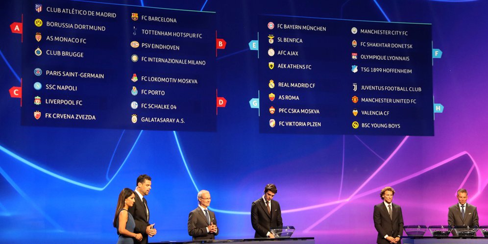 Hasil Drawing Fase Grup Liga Champions 2018-19 - Bola.net