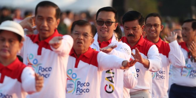 Presiden Jokowi: Selamat Berpoco-poco Semoga Kita Semua Sehat