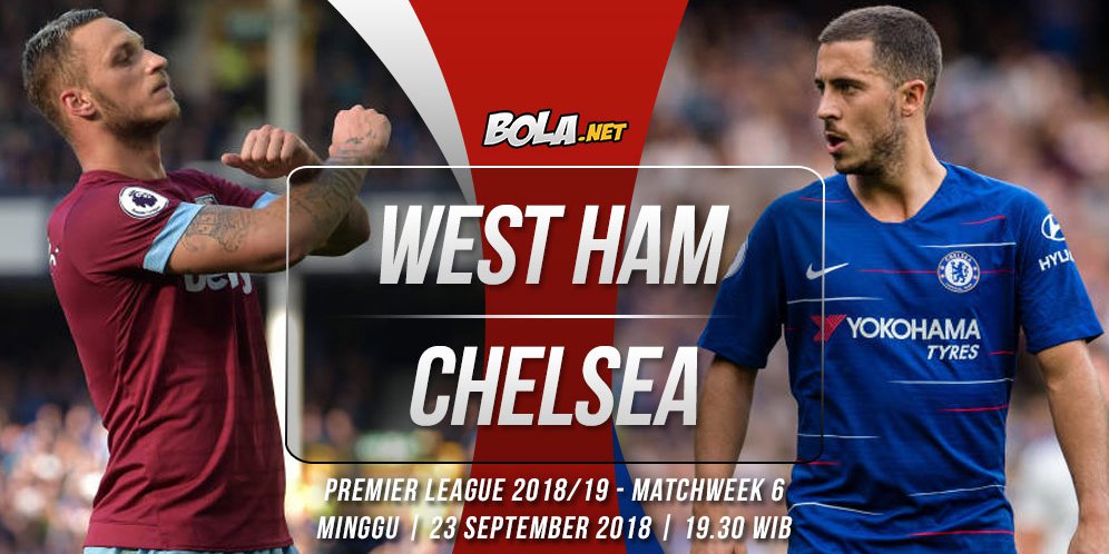 Prediksi West Ham United vs Chelsea 23 September 2018