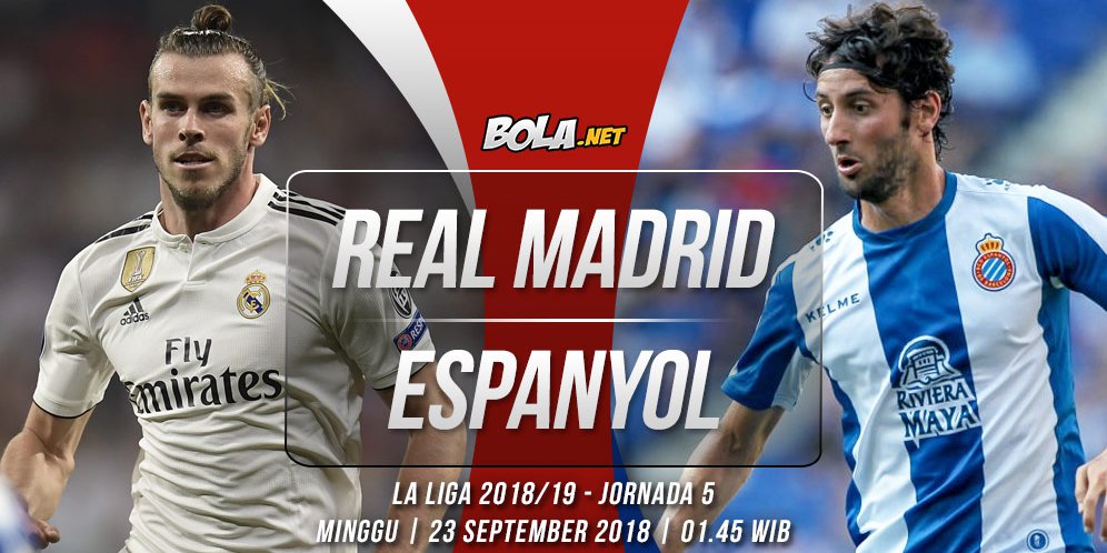 Prediksi Real Madrid vs Espanyol 23 September 2018