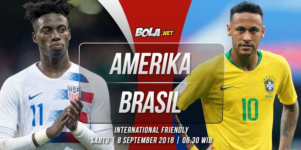 Prediksi Amerika Serikat vs Brasil 8 September 2018