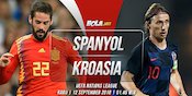Prediksi Spanyol vs Kroasia 12 September 2018