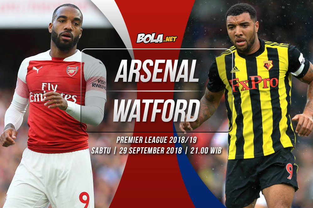 Prediksi Arsenal vs Watford 29 September 2018