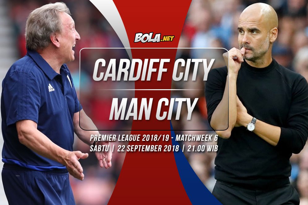 Prediksi Cardiff City vs Manchester City 22 September 2018