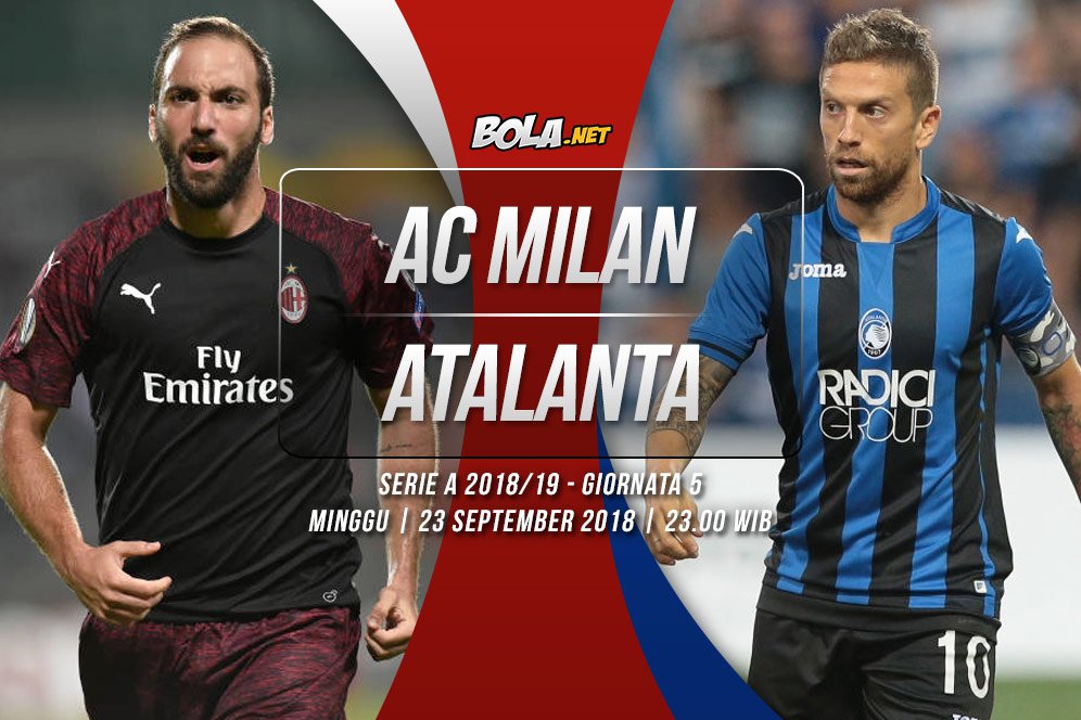 Data dan Fakta Serie A: AC Milan vs Atalanta