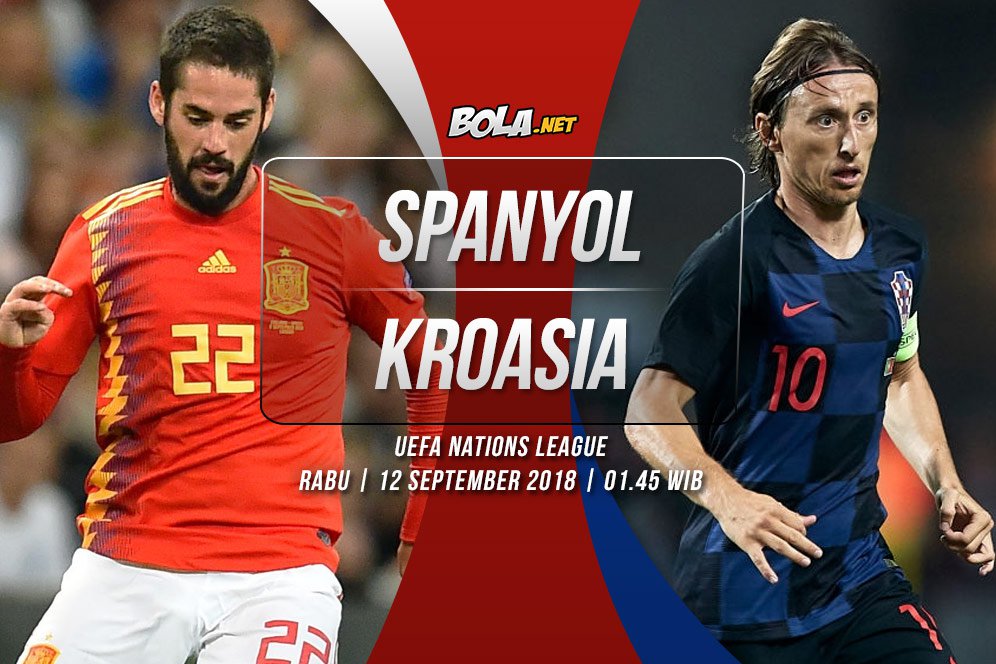 Prediksi Spanyol vs Kroasia 12 September 2018