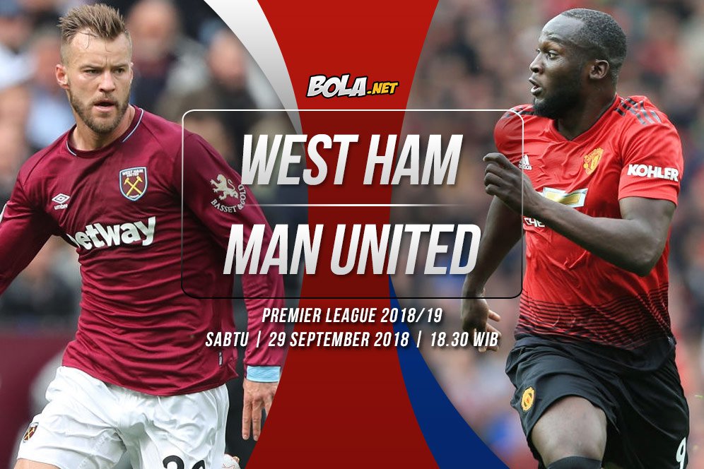 Data dan Fakta Premier League: West Ham vs Manchester United