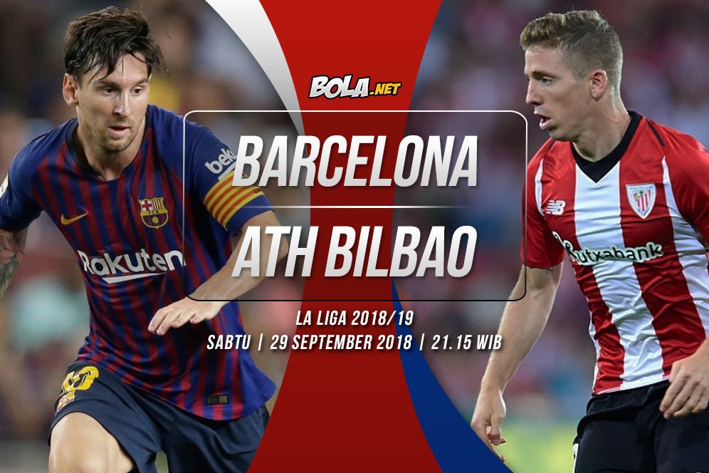 Prediksi Barcelona vs Athletic Bilbao 29 September 2018