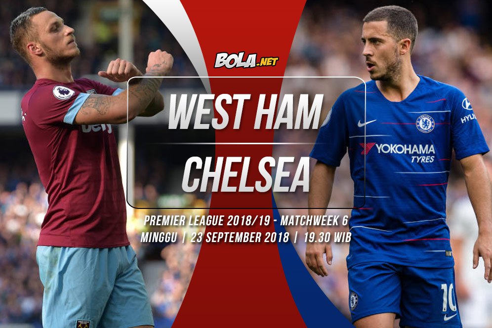 Data dan Fakta Premier League: West Ham vs Chelsea