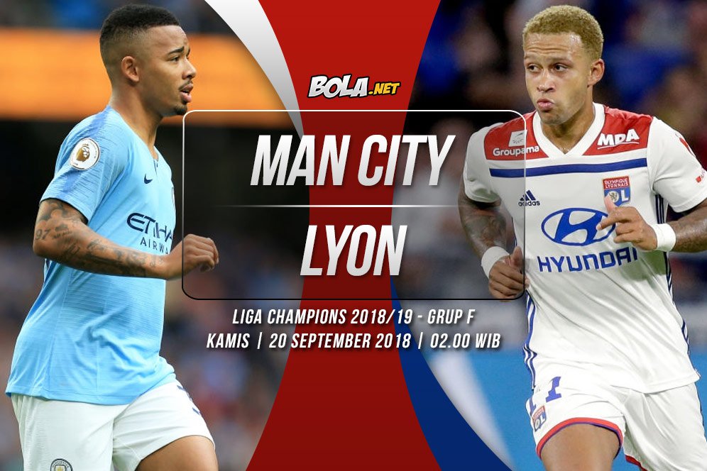 Prediksi Manchester City vs Lyon 20 September 2018