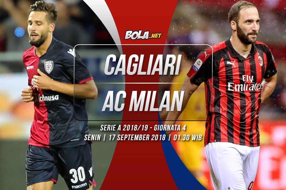 Data dan Fakta Serie A: Cagliari vs AC Milan Data dan Fakta Serie A: Cagliari vs AC Milan