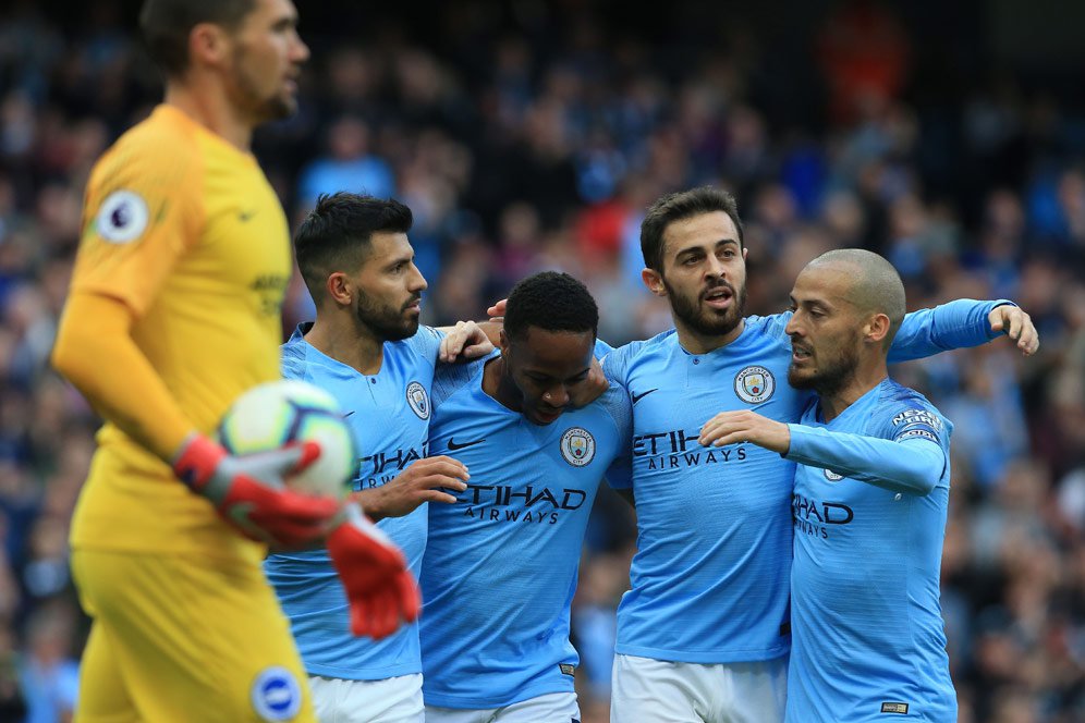 Hasil Pertandingan Manchester City vs Brighton: Skor 2-0