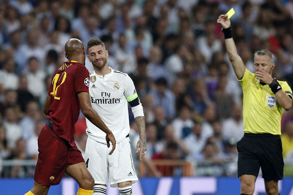 Sergio Ramos Jadi 'Top Skor' Kartu Kuning di Liga Champions