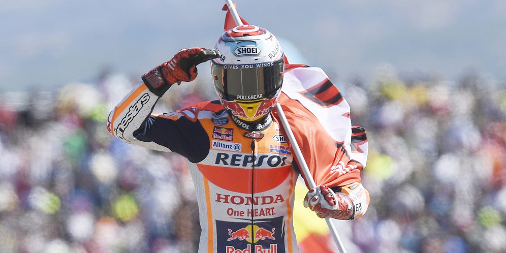 Bos Honda Puji 'Kenekatan' Marquez di MotoGP Aragon