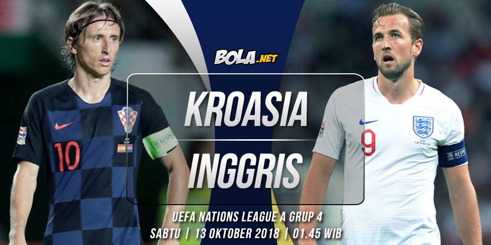 Prediksi Kroasia vs Inggris 13 Oktober 2018