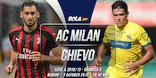 Data dan Fakta Serie A: AC Milan vs Chievo